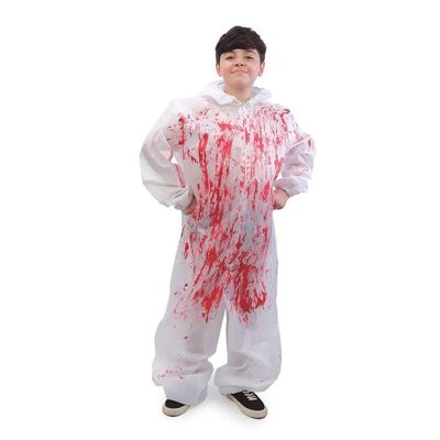 Fantasia Infantil Halloween Açougueiro Sangrento Com Capuz