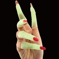 Dedo De Bruxa Fluorescente Para Fantasias