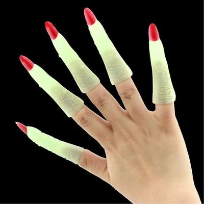 Dedo De Bruxa Fluorescente Para Fantasias