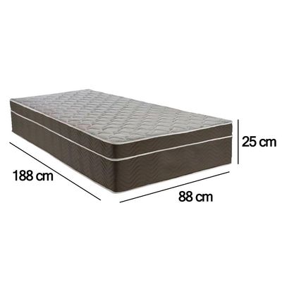 Colchão Solteiro Sereneprime Molas Ensacadas 88x188x25 Cinza