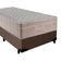 Cama Box Suede Solteiro + Colchão Sereneprime Molas Ensacadas 88x188x65 Marrom