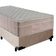 Cama Box Suede Solteiro + Colchão Sereneprime Molas Ensacadas 88x188x65 Cor:bege