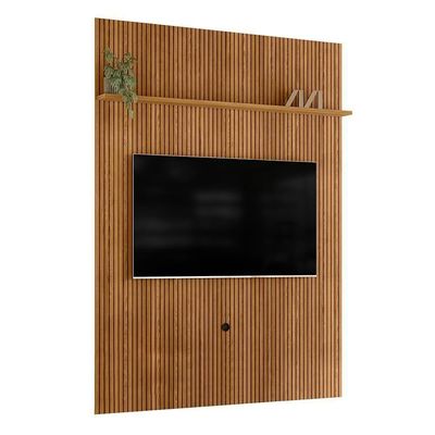 Painel Piso-teto New Interlagos Cumaru Para Tv Até 75 Madetec Cumaru