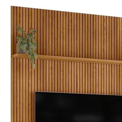 Painel Piso-teto New Interlagos Cumaru Para Tv Até 75 Madetec Cumaru