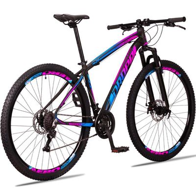Bicicleta Aro 29 Dropp Z3 H Alumínio Câmbio Shimano 24v Freio A Disco Hidráulico 21 Preto+azul