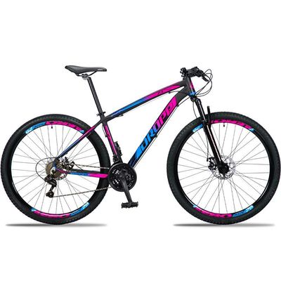 Bicicleta Aro 29 Dropp Z3 H Alumínio Câmbio Shimano 24v Freio A Disco Hidráulico 21 Preto+azul