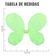 Asa De Borboleta Verde Lagarta Com Glitter