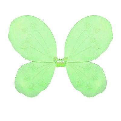 Asa De Borboleta Verde Lagarta Com Glitter