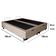 Cama Box Baú Queen Bipartido Suede Sereneprime Bege 158x198x44