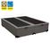 Cama Box Baú Queen Bipartido Sintético Sereneprime Cinza 158x198x44