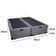 Cama Box Baú King Bipartido Suede Sereneprime Cinza 192x203x44