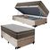 Cama Box Baú Suede Solteiro + Colchão Sereneprime Molas Ensacadas 88x188x69 Bege