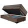 Cama Box Baú Suede Solteiro + Colchão Sereneprime Molas Ensacadas 88x188x69 Marrom