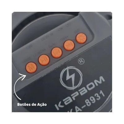 Caixa De Som 10w Com Led Rgb Luz De Ritmo Ka-8931