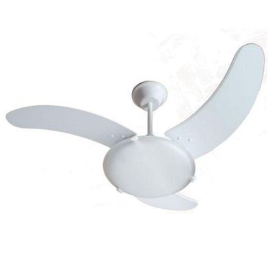 Ventilador De Teto Aura Branco 220V 3 Pás Brancas 220V