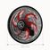 Ventilador Parede Lorena Preto Oscilante 127V Pás Vermelho 110V