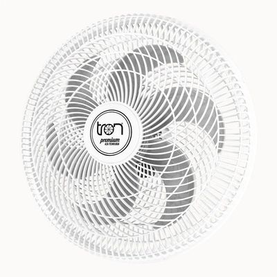 Ventilador Parede Lorena Branco Oscilante 127V Pás Prata 110V