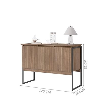 Aparador Buffet Com 3 Portas Bari Afarra Preto