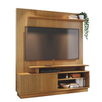 Home Painel Para Tv Frostfall Cumaru