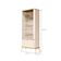 Conjunto Buffet E Cristaleira Lirio Off White Nature Dourado