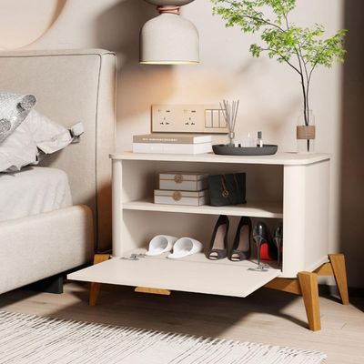 Conjunto Mesa De Cabeceira San Marino Off White