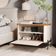 Conjunto Mesa De Cabeceira Albania Off White Nature Preto