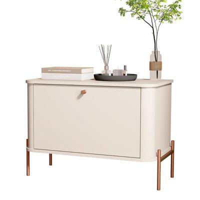 Cômoda Pequena Irondale Off White Bronze