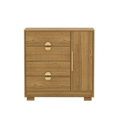 Cômoda Sapateira 4 Gavetas Paraguai Imbuia Nature