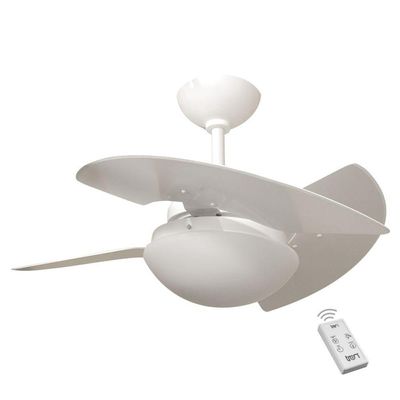 Ventilador Romênia 3 Pás 110V Branco E Controle Remoto 110V