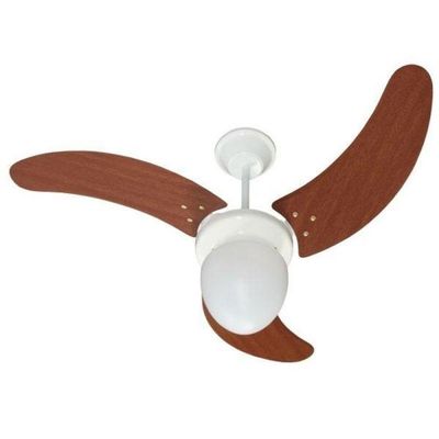 Ventilador Búzios Branco 110V 3 Pás Verniz 110V