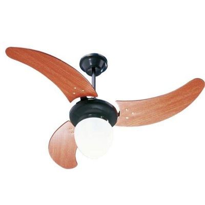 Ventilador Búzios Preto 110V 3 Pás Verniz 110V