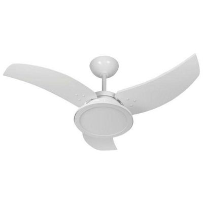 Ventilador Venom Led Branco 110V 3 Pás 110V