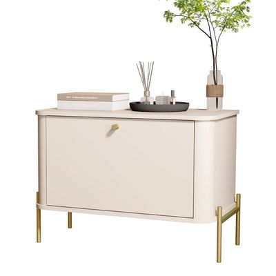 Cômoda Pequena Irondale Off White Dourado