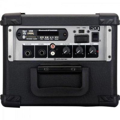 Caixa Multiuso 20W Bluetooth/Usb/Sd/Fm Iron 80 Preta Hayonik.
