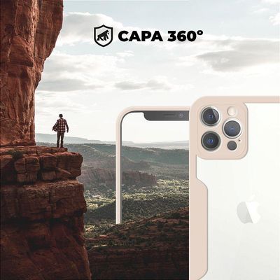 Capa 360 para iPhone 12 Pro Max - Rosa - Gshield