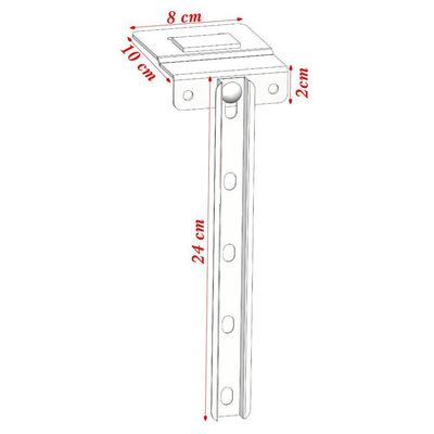 Suporte Conversor Receptor - Preto