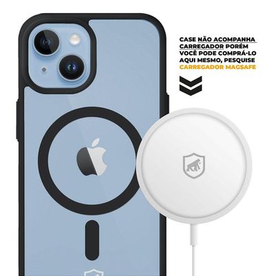 Capa MagSafe para iPhone 14 Plus - Preta - Gshield