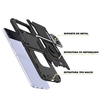 Capa case capinha para Samsung Galaxy Z Flip 4 - Thunder - Gshield