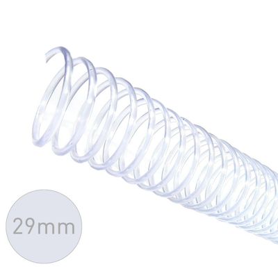 Espirais para Encadernação Cristal Transparente 29mm 200 Folhas 35 und