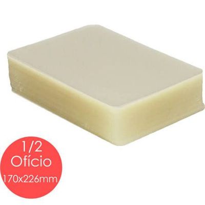 Polaseal plástico para plastificação 1/2 Ofício 170x226 0,07mm 100un