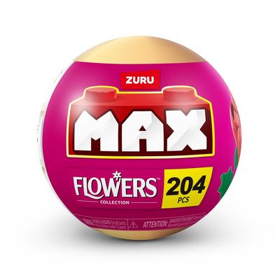 Blocos de Montar Max Premium Flowers - Rosa 204 pçs