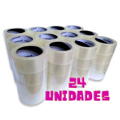 Kit com 24 Rolos de Fita Adesiva Alltape 48x40 | Ideal para Embalagens