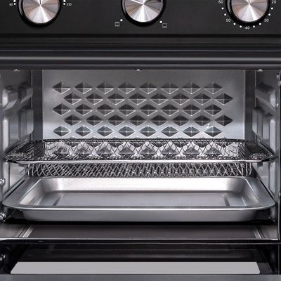 Forno Fryer Elétrico De Bancada 22 Litros Fogatti Black Preto 110v