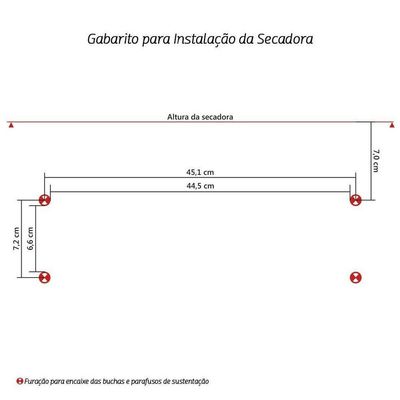 Secadora De Roupa Mueller Sun 8kg 127V Branco 110V