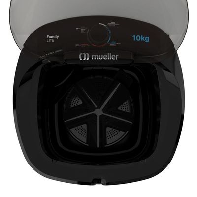 Lavadora Semiautomática Mueller Family Lite 10kg Preta 127V