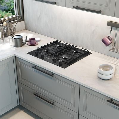 Cooktop Mueller 4 Bocas 59cm Com Grade Dupla MCG4BM Bivolt