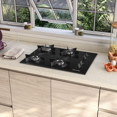 Cooktop Mueller 4 Bocas Queimador Ultra Chama MCG4BB Bivolt