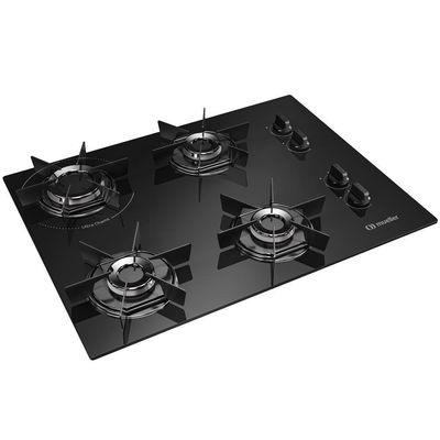 Cooktop Mueller 4 Bocas Queimador Ultra Chama MCG4BB Bivolt