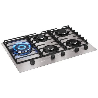 Cooktop Mueller 5 Bocas De Alumínio 77cm Com Grade Dupla MCG5BL Bivolt