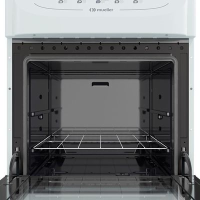 Fogão Mueller Branco 4 Bocas Com Mesa De Vidro Mfv4bb